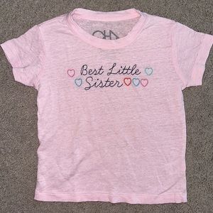 🏷️ 5 for $25 🏷️ Cha Sor best little sister shirt, size 5